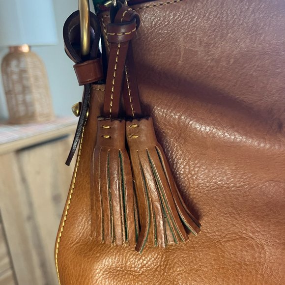 Dooney & Bourke Pebble Leather Twist Handle Shoulder Bag - Picture 4 of 8